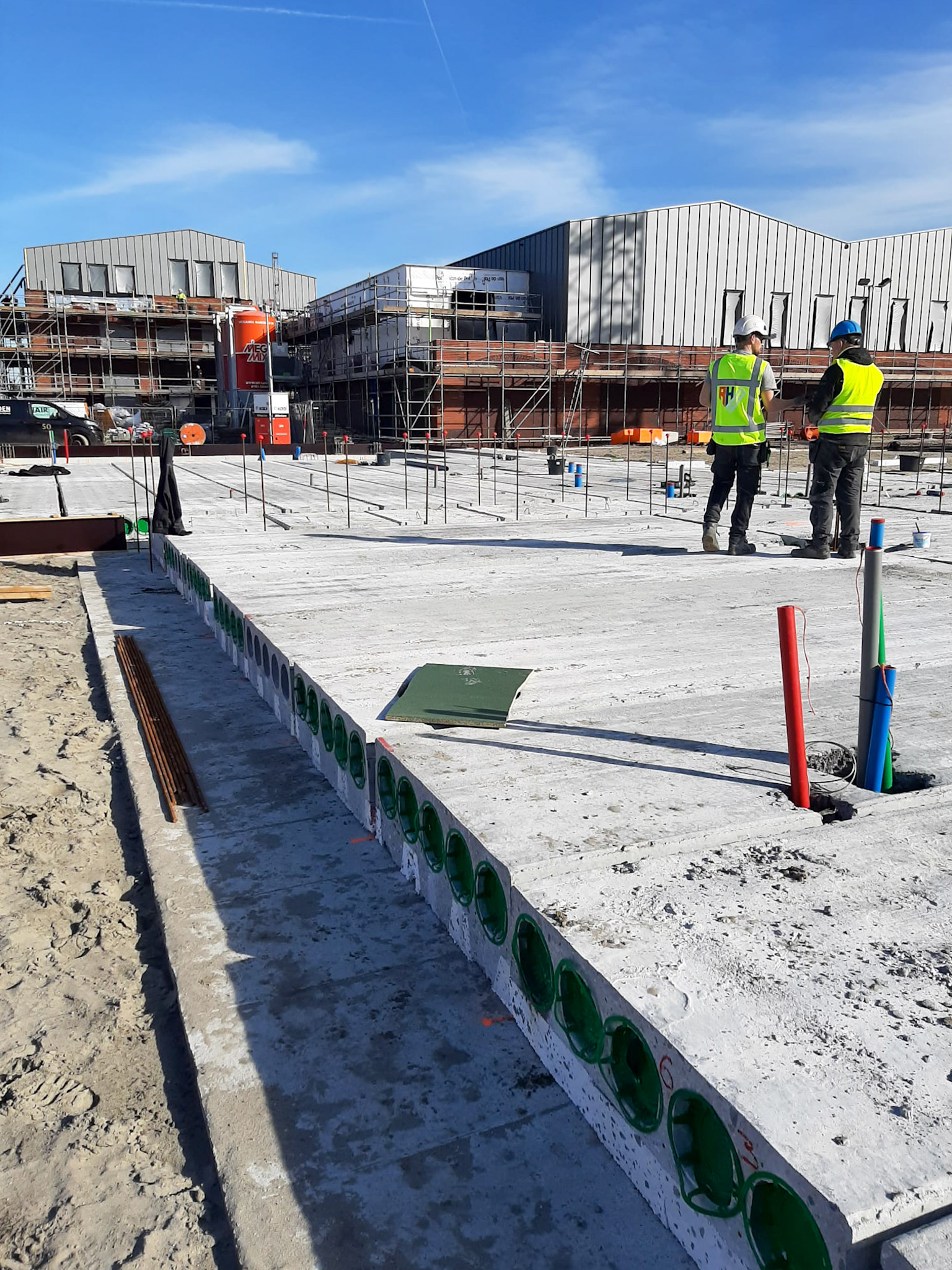 PBM medewerkers op de bouwplaats in Amersfoort